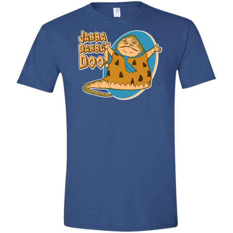 T-Shirts Heather Royal / X-Small Jabba Dabba Doo Men's Semi-Fitted Softstyle