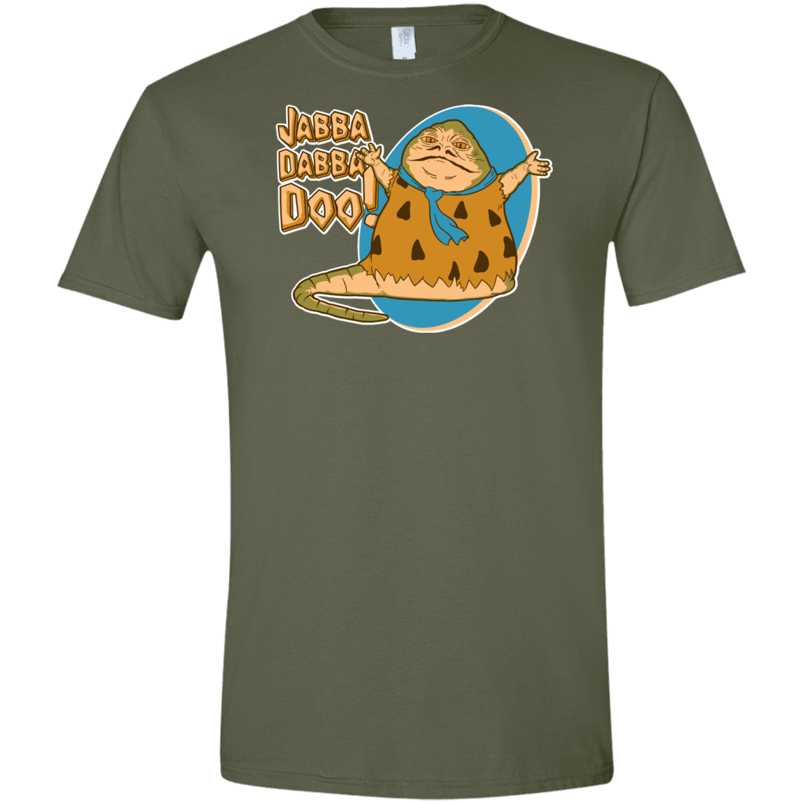 T-Shirts Military Green / S Jabba Dabba Doo Men's Semi-Fitted Softstyle