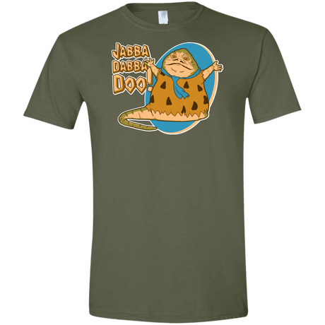 T-Shirts Military Green / S Jabba Dabba Doo Men's Semi-Fitted Softstyle