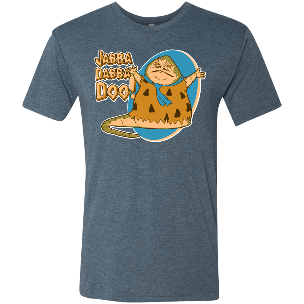 T-Shirts Indigo / S Jabba Dabba Doo Men's Triblend T-Shirt