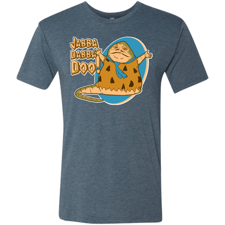 T-Shirts Indigo / S Jabba Dabba Doo Men's Triblend T-Shirt