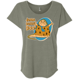 T-Shirts Venetian Grey / X-Small Jabba Dabba Doo Triblend Dolman Sleeve