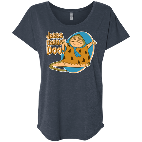 T-Shirts Vintage Navy / X-Small Jabba Dabba Doo Triblend Dolman Sleeve