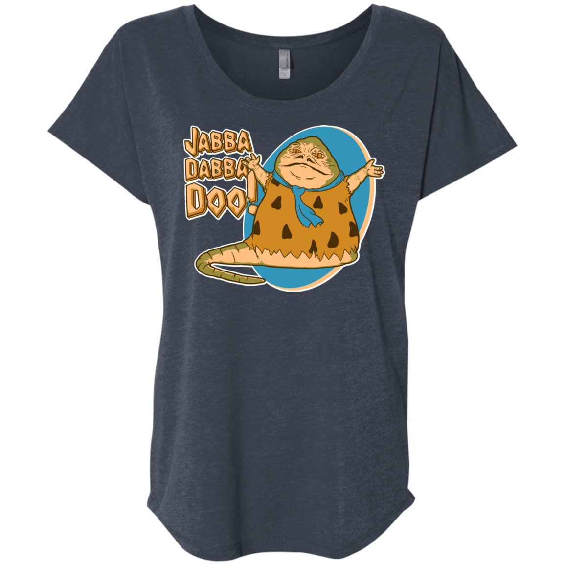 T-Shirts Vintage Navy / X-Small Jabba Dabba Doo Triblend Dolman Sleeve