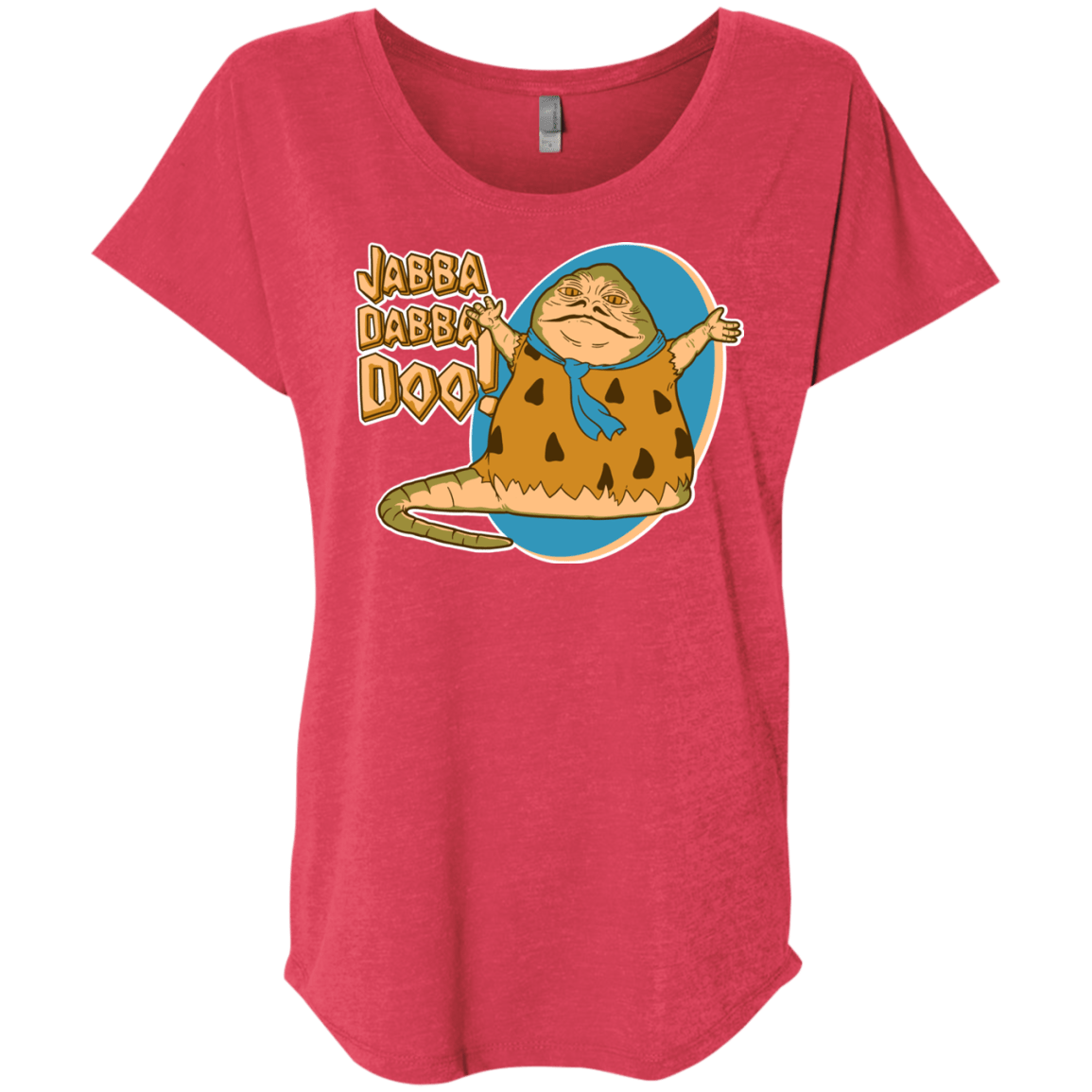T-Shirts Vintage Red / X-Small Jabba Dabba Doo Triblend Dolman Sleeve