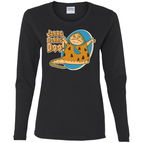 T-Shirts Black / S Jabba Dabba Doo Women's Long Sleeve T-Shirt