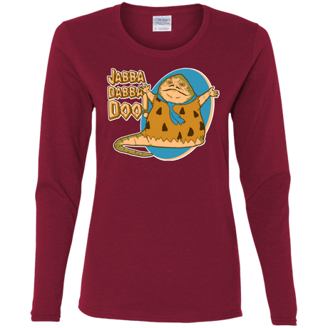 T-Shirts Cardinal / S Jabba Dabba Doo Women's Long Sleeve T-Shirt
