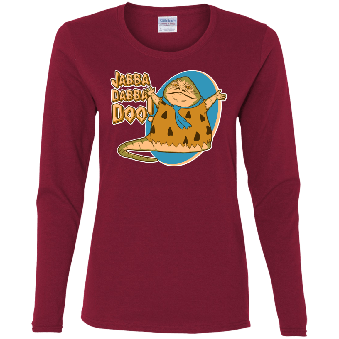 T-Shirts Cardinal / S Jabba Dabba Doo Women's Long Sleeve T-Shirt