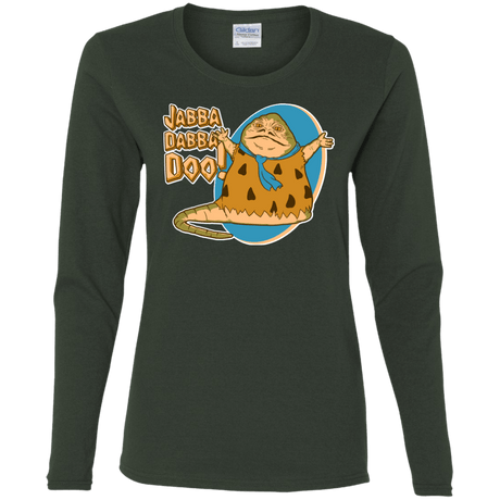 T-Shirts Forest / S Jabba Dabba Doo Women's Long Sleeve T-Shirt