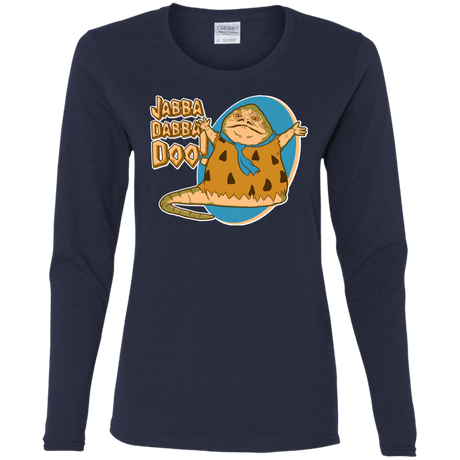 T-Shirts Navy / S Jabba Dabba Doo Women's Long Sleeve T-Shirt