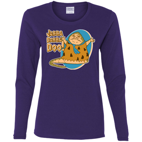 T-Shirts Purple / S Jabba Dabba Doo Women's Long Sleeve T-Shirt