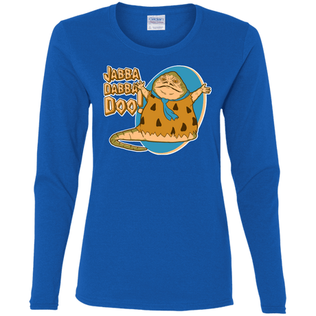 T-Shirts Royal / S Jabba Dabba Doo Women's Long Sleeve T-Shirt
