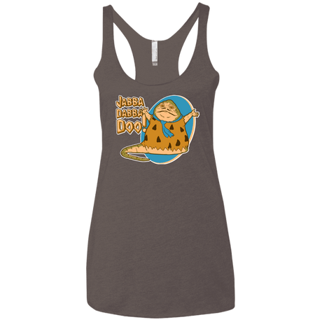 T-Shirts Macchiato / X-Small Jabba Dabba Doo Women's Triblend Racerback Tank