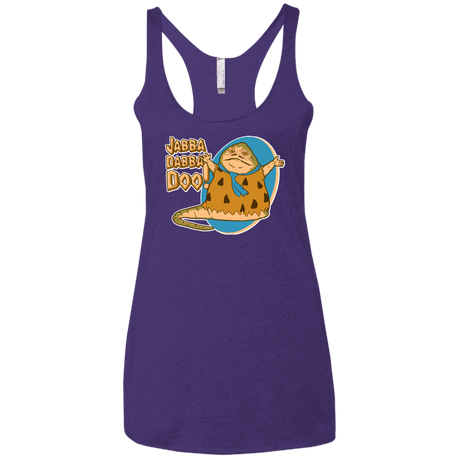 T-Shirts Purple Rush / X-Small Jabba Dabba Doo Women's Triblend Racerback Tank