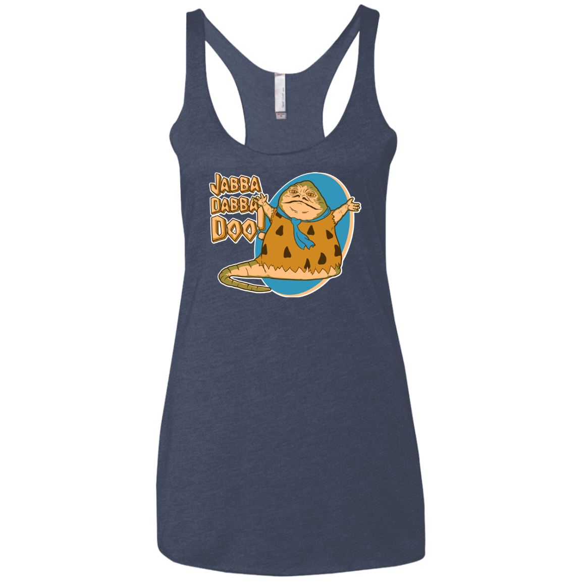 T-Shirts Vintage Navy / X-Small Jabba Dabba Doo Women's Triblend Racerback Tank