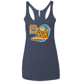 T-Shirts Vintage Navy / X-Small Jabba Dabba Doo Women's Triblend Racerback Tank