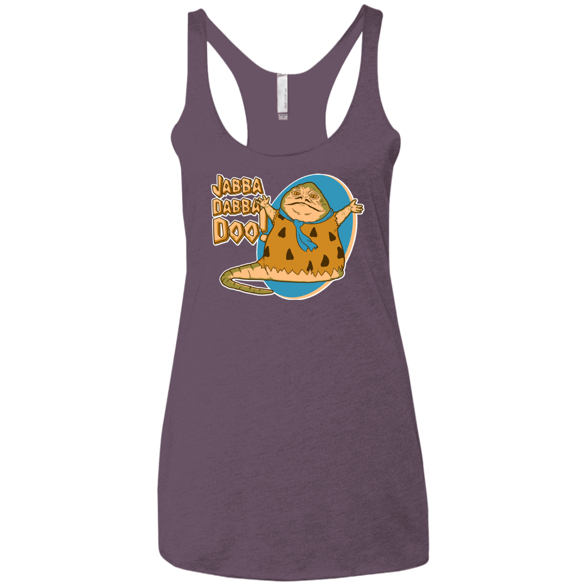 T-Shirts Vintage Purple / X-Small Jabba Dabba Doo Women's Triblend Racerback Tank