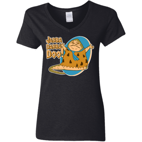 T-Shirts Black / S Jabba Dabba Doo Women's V-Neck T-Shirt