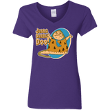 T-Shirts Purple / S Jabba Dabba Doo Women's V-Neck T-Shirt