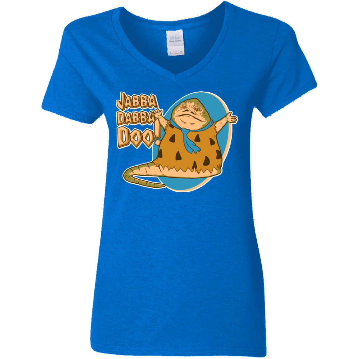 T-Shirts Royal / S Jabba Dabba Doo Women's V-Neck T-Shirt