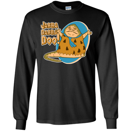 T-Shirts Black / YS Jabba Dabba Doo Youth Long Sleeve T-Shirt