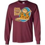 T-Shirts Maroon / YS Jabba Dabba Doo Youth Long Sleeve T-Shirt