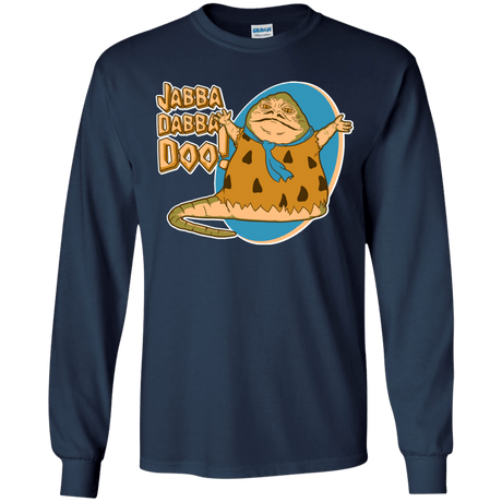 T-Shirts Navy / YS Jabba Dabba Doo Youth Long Sleeve T-Shirt