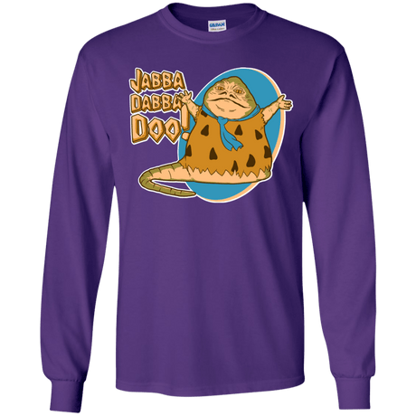 T-Shirts Purple / YS Jabba Dabba Doo Youth Long Sleeve T-Shirt