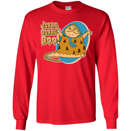 T-Shirts Red / YS Jabba Dabba Doo Youth Long Sleeve T-Shirt