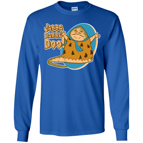 T-Shirts Royal / YS Jabba Dabba Doo Youth Long Sleeve T-Shirt