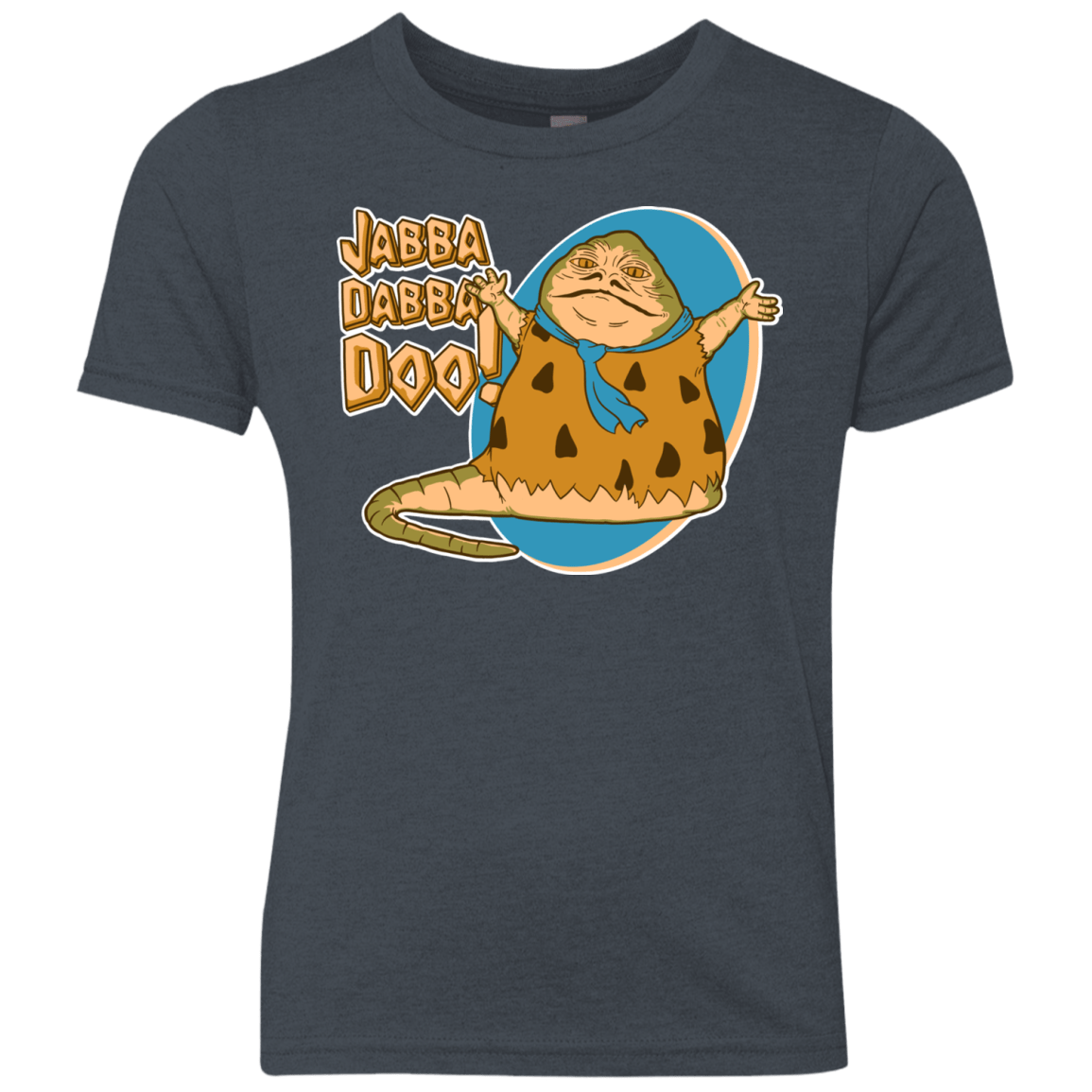 T-Shirts Vintage Navy / YXS Jabba Dabba Doo Youth Triblend T-Shirt
