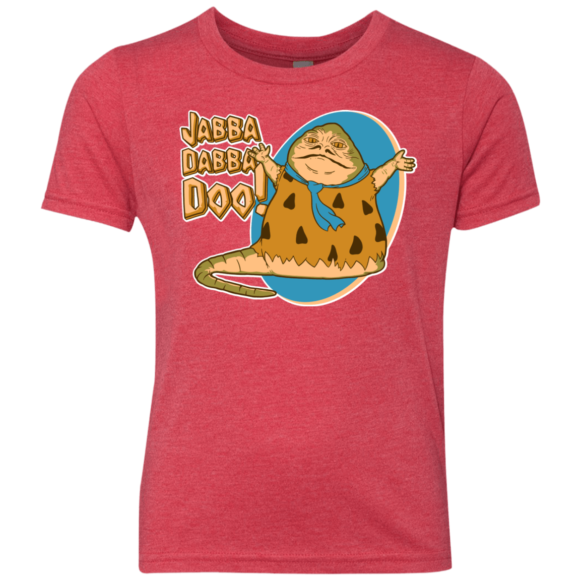 T-Shirts Vintage Red / YXS Jabba Dabba Doo Youth Triblend T-Shirt