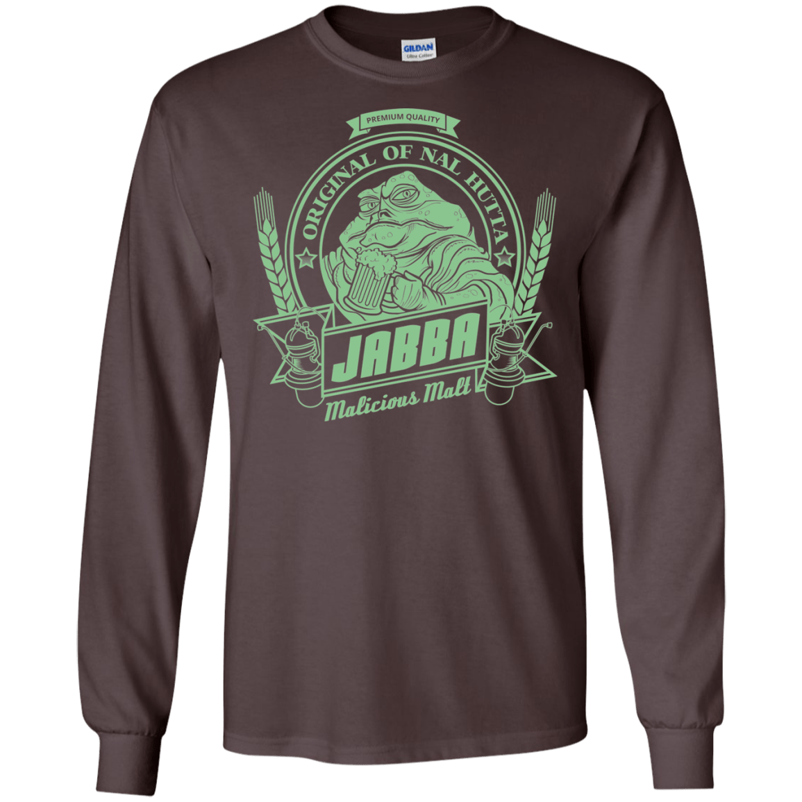 T-Shirts Dark Chocolate / S Jabba Malt Men's Long Sleeve T-Shirt
