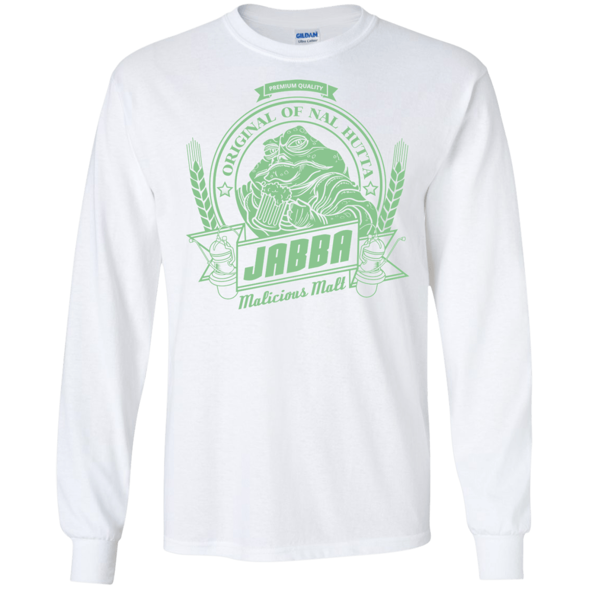 T-Shirts White / S Jabba Malt Men's Long Sleeve T-Shirt