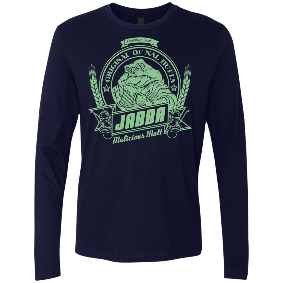 T-Shirts Midnight Navy / S Jabba Malt Men's Premium Long Sleeve