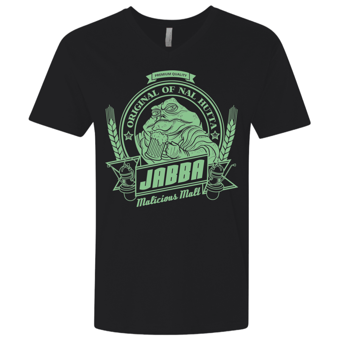 T-Shirts Black / X-Small Jabba Malt Men's Premium V-Neck