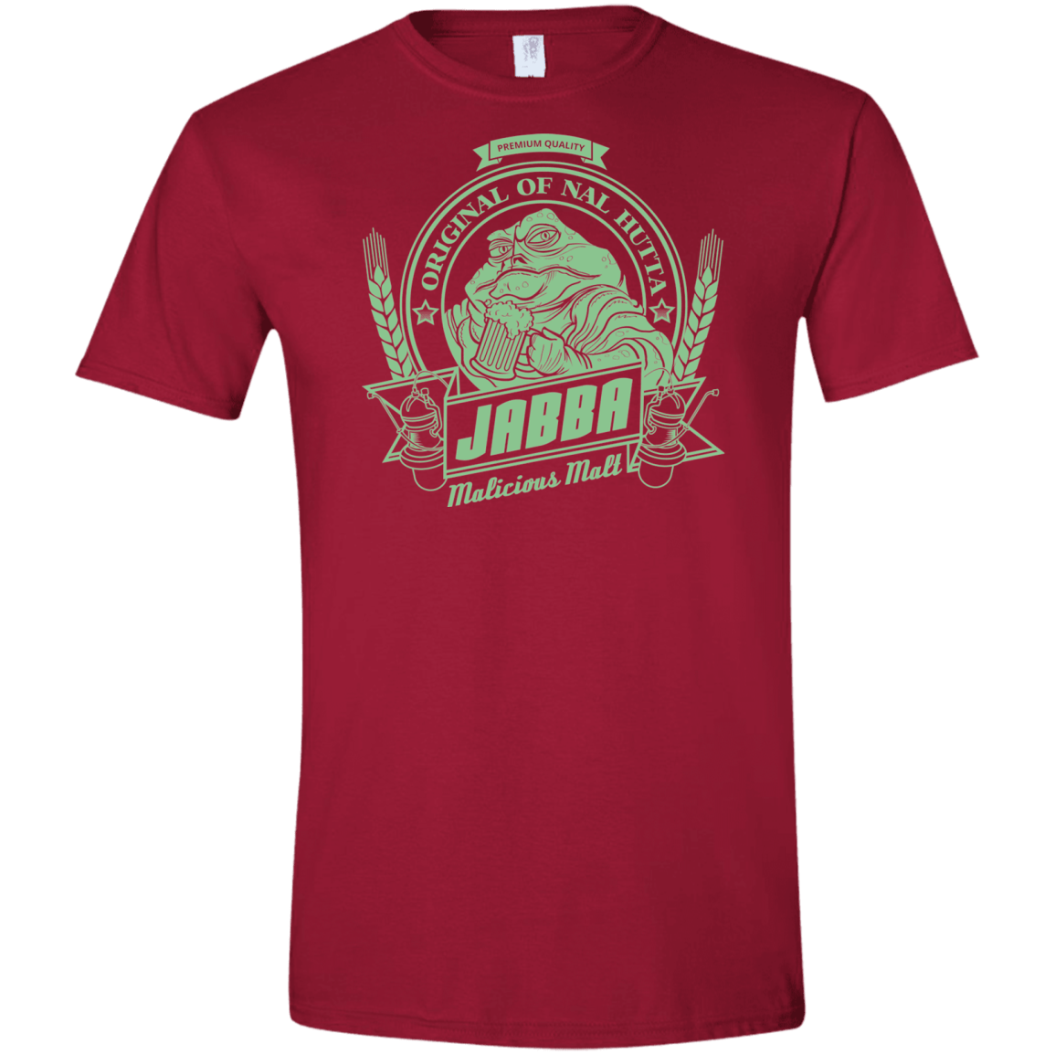 T-Shirts Cardinal Red / S Jabba Malt Men's Semi-Fitted Softstyle
