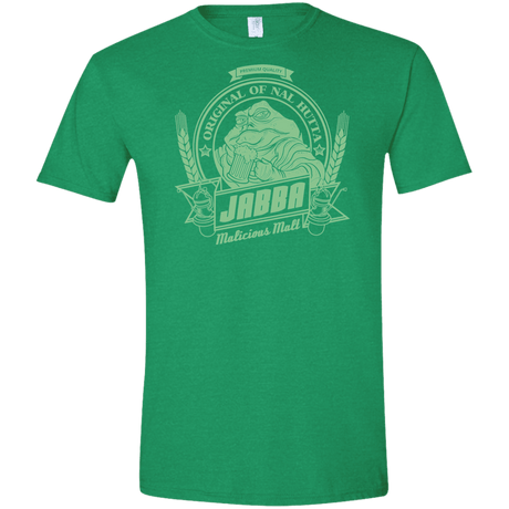 T-Shirts Heather Irish Green / S Jabba Malt Men's Semi-Fitted Softstyle