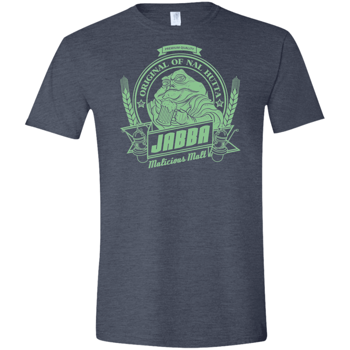 T-Shirts Heather Navy / S Jabba Malt Men's Semi-Fitted Softstyle