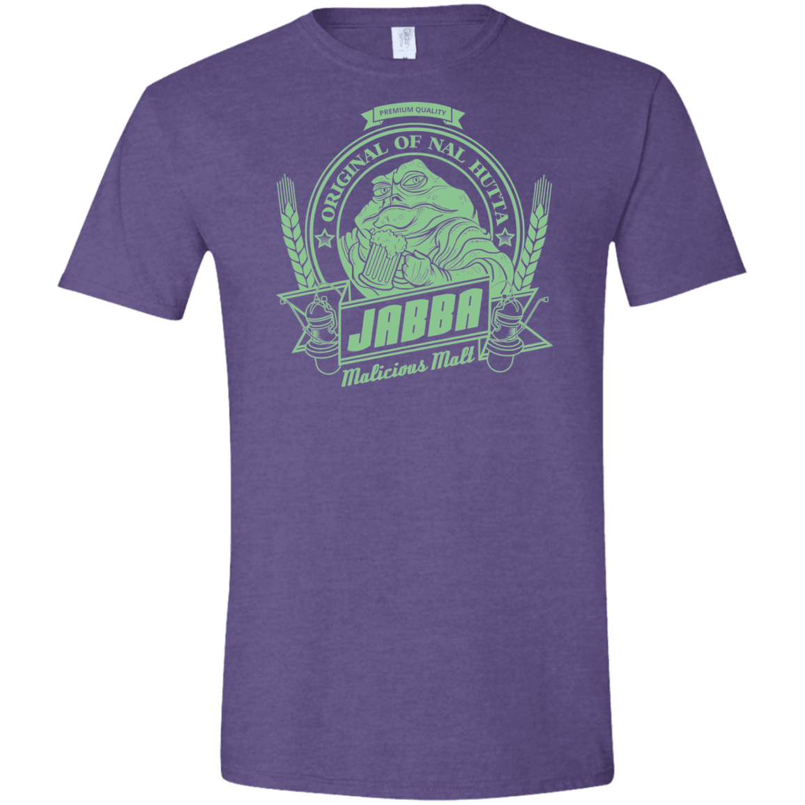 T-Shirts Heather Purple / S Jabba Malt Men's Semi-Fitted Softstyle