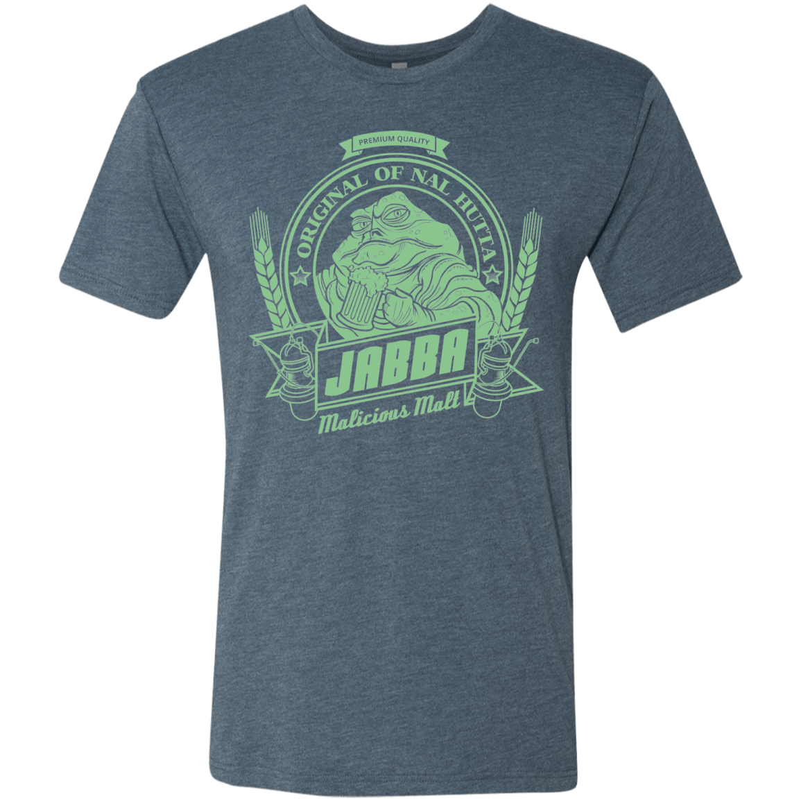 T-Shirts Indigo / S Jabba Malt Men's Triblend T-Shirt