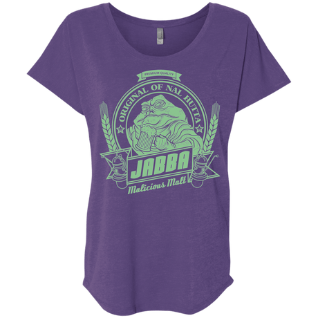 T-Shirts Purple Rush / X-Small Jabba Malt Triblend Dolman Sleeve