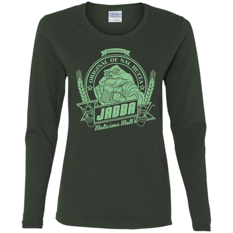 T-Shirts Forest / S Jabba Malt Women's Long Sleeve T-Shirt
