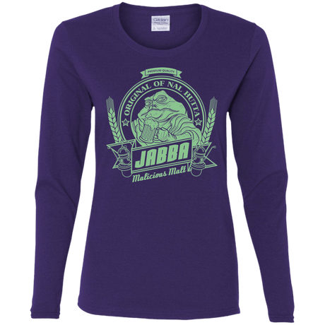 T-Shirts Purple / S Jabba Malt Women's Long Sleeve T-Shirt