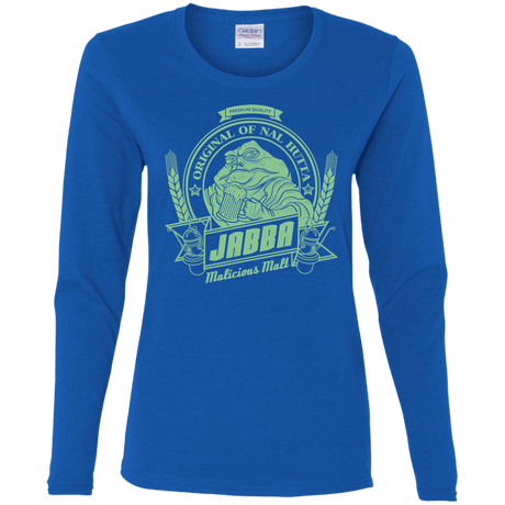 T-Shirts Royal / S Jabba Malt Women's Long Sleeve T-Shirt