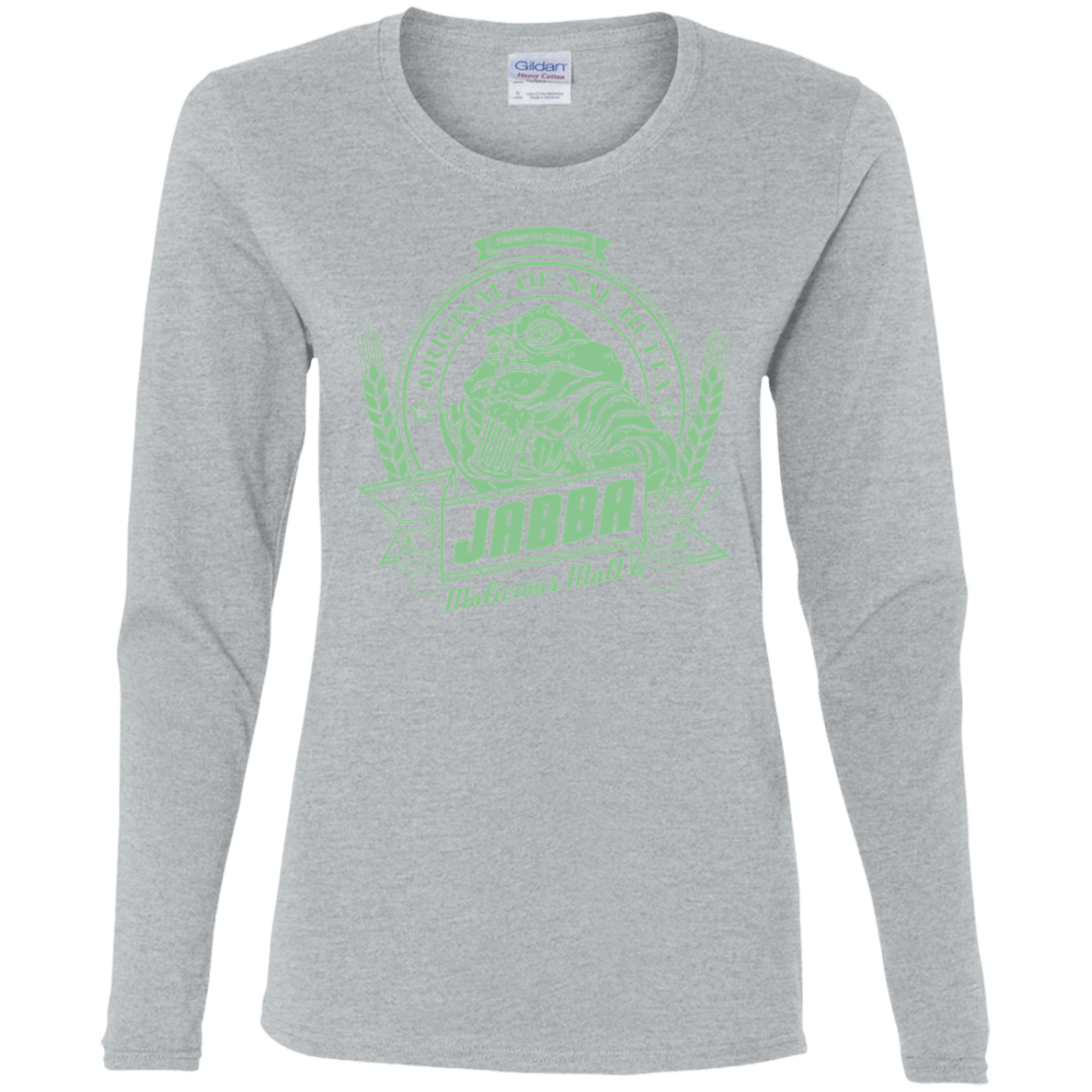 T-Shirts Sport Grey / S Jabba Malt Women's Long Sleeve T-Shirt