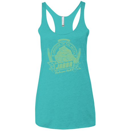 T-Shirts Tahiti Blue / X-Small Jabba Malt Women's Triblend Racerback Tank