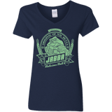 T-Shirts Navy / S Jabba Malt Women's V-Neck T-Shirt