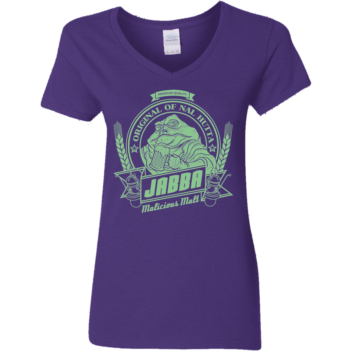 T-Shirts Purple / S Jabba Malt Women's V-Neck T-Shirt