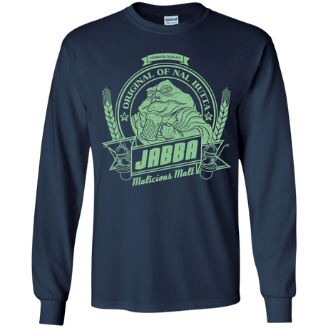T-Shirts Navy / YS Jabba Malt Youth Long Sleeve T-Shirt